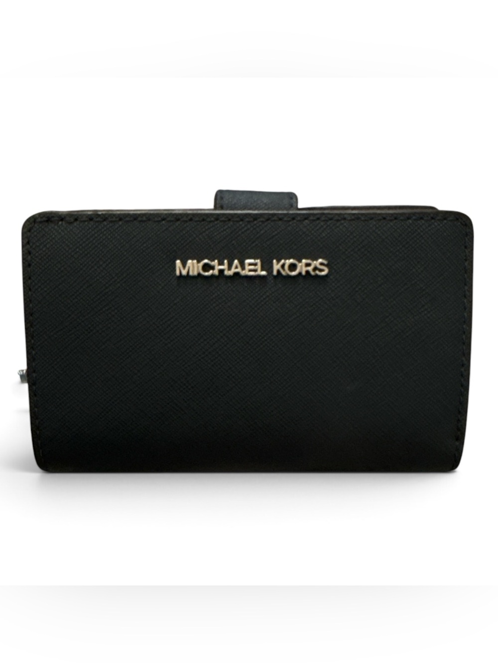 Michael Kors Black Wallet with Gold Logo